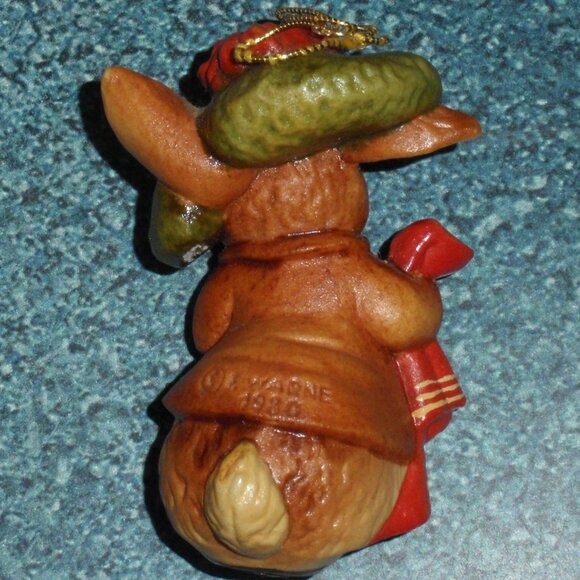 Beatrix Potter Benjamin Bunny Toriart Anri Italy Christmas Ornament 1980 W/ Box! - Picture 2 of 4